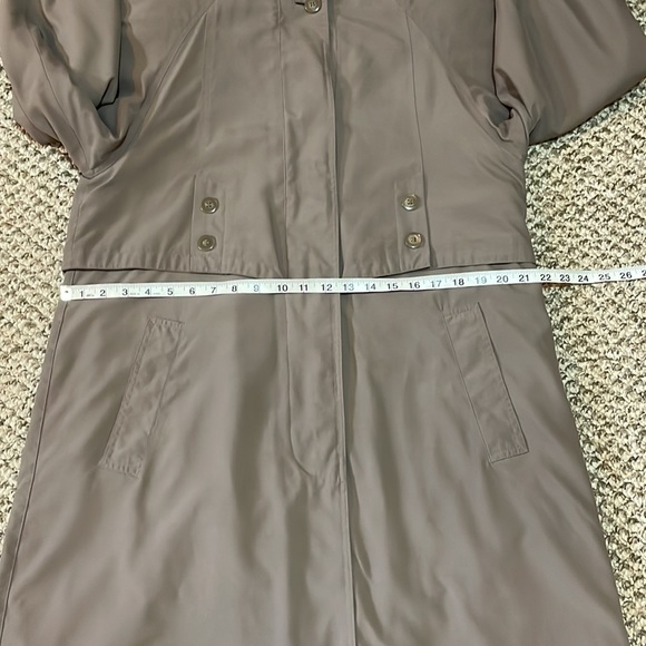 Vintage Jacqueline Ferrar Trench Coat with Wool Blend Button Out Liner - Taupe - Picture 10 of 16